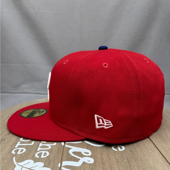 New Era 59Fifty Philadelphia Phillies World Series 2022 Fitted Red Men’s 7 5/8 - Picture 4 of 6